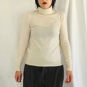 Rachel Zoe Cream Cashmere Turtleneck‎ Sweater